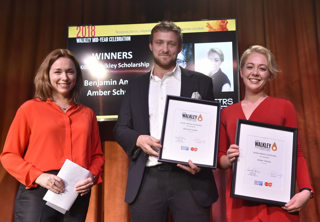 Benjamin Ansell and Amber Schultz win the 2018 Jacoby-Walkley scholarship